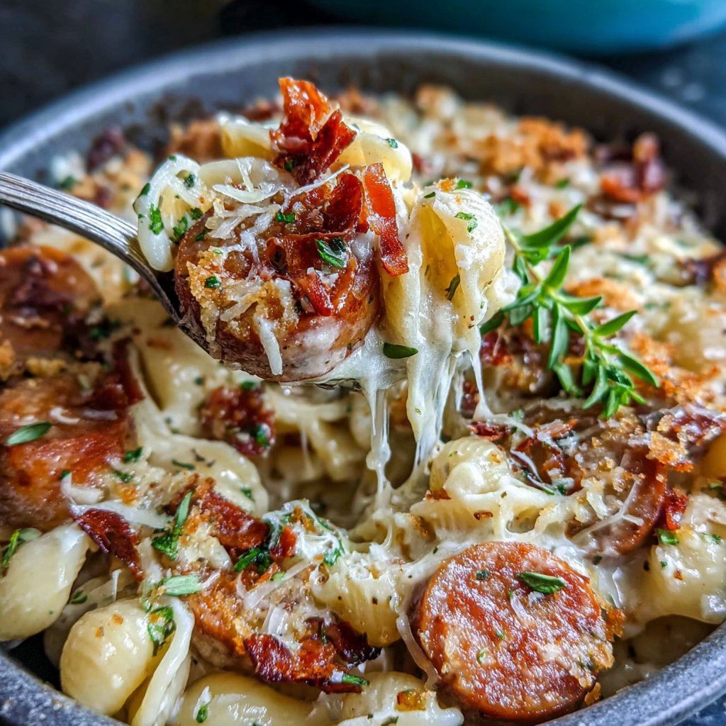 One Pot Creamy Sausage Pasta