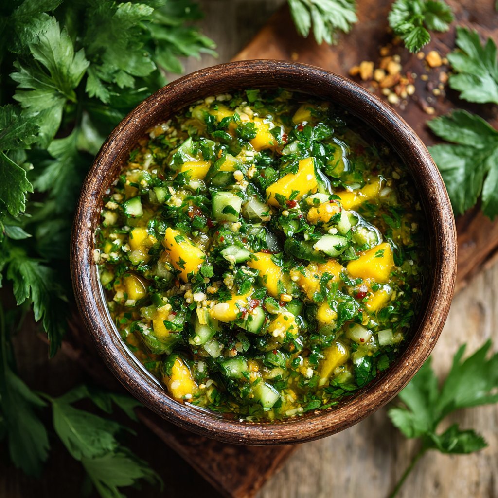 Cucumber and Mango Salsa Verde