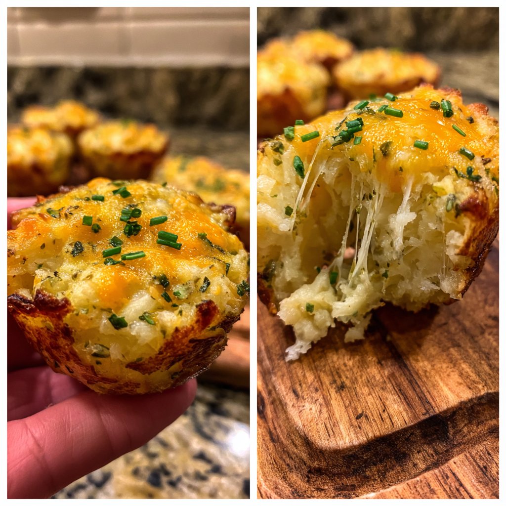 Smashed Garlic Potato Bites