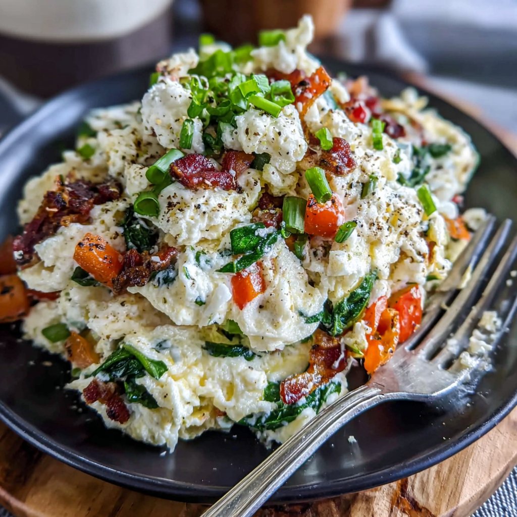 Egg White Veggie Scramble