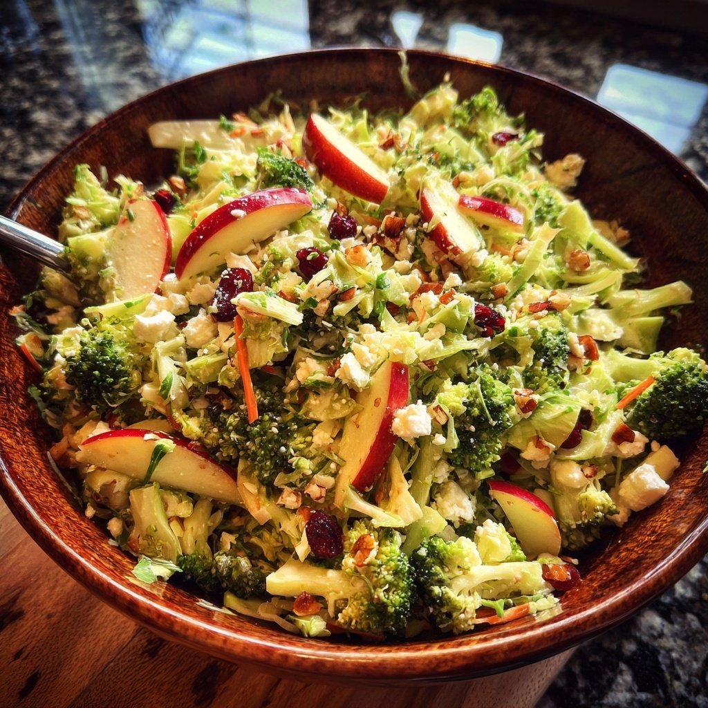 Broccoli Apple Slaw with Feta