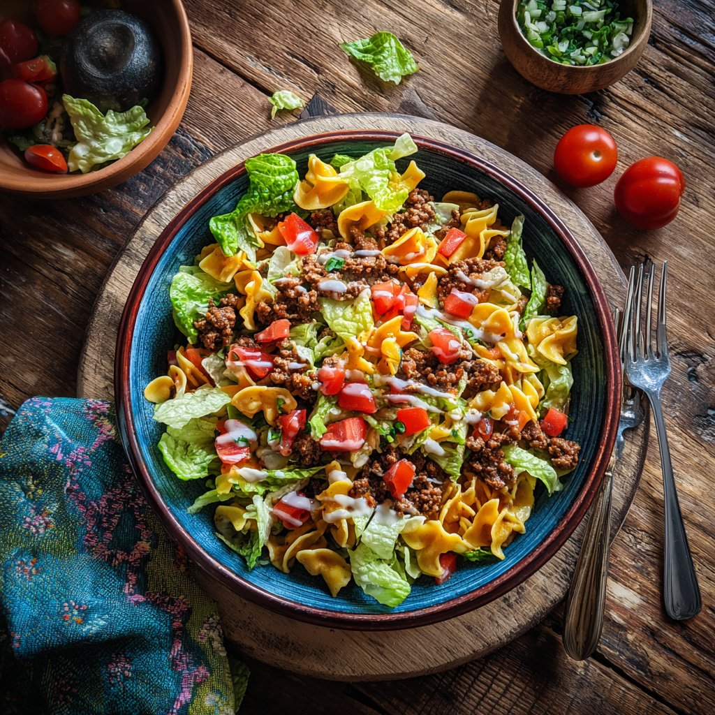 Lively Taco Salad Pasta Bowl